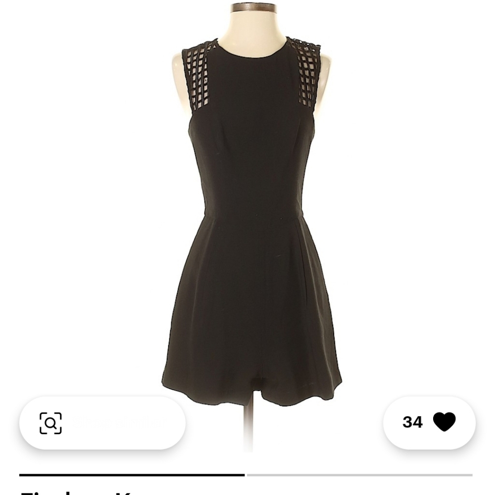 Finders Keepers Black Cutout Romper